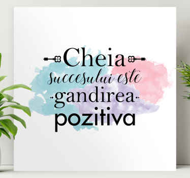 Tablou Cheia succesului este gandirea pozitiva - TenStickers