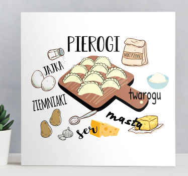 Obraz do kuchni „pierogi ruskie” - TenStickers