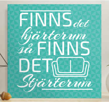 Svenskt citat canvas tavla - Tenstickers