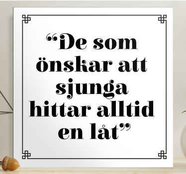 Att sjunga Kanvas andra texter - Tenstickers