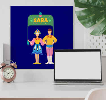 Quadro personalizável marchas populares de lisboa - TenStickers