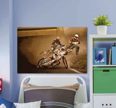 Obraz sport Sport wyścigowy żużlowy - TenStickers