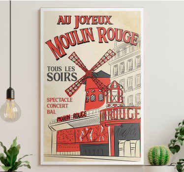 Tableau vintage le moulin - TenStickers