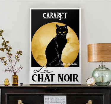Tableau Paris le chat noir - TenStickers