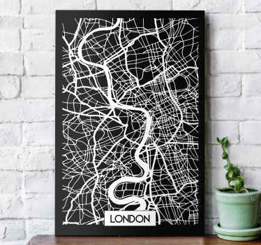 London Topographic Map city canvas prints - TenStickers