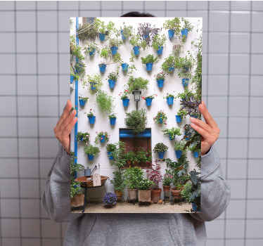 Cuadro rústico patio andaluz - TenVinilo