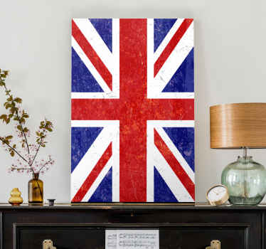 Union Jack Flag city canvas print - TenStickers