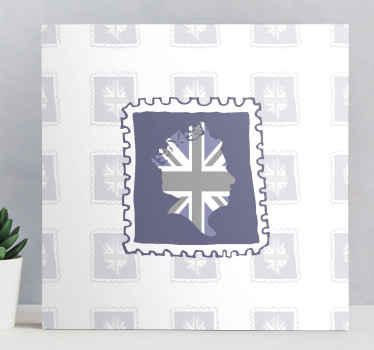 UK Stamp queens Jubilee canvas - TenStickers