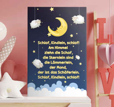 Leinwandbild Kinder Schlaf Kindlein Schlaf - TenStickers