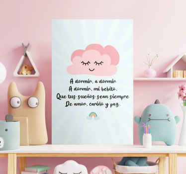 Pintura habitación bebé Nana A dormir - TenVinilo