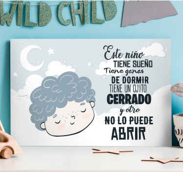 Pintura habitación Nana Este niño tiene sueño - TenVinilo