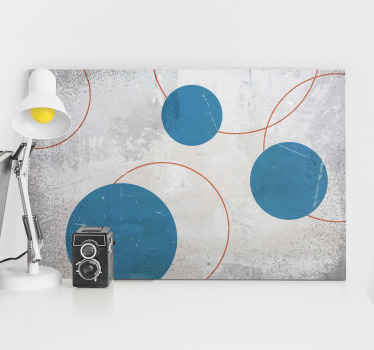 Wandbild Wohnzimmer raues abstraktes Gemälde - TenStickers