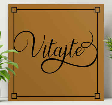 Originálny obraz na stenu Vitajte - Tenstickers