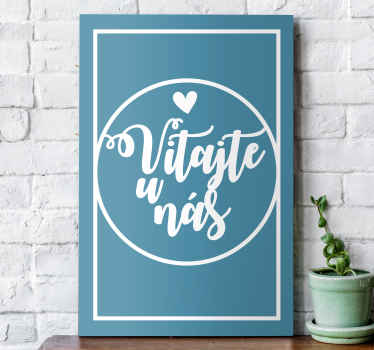 Obraz na stenu Vitajte u nás - Tenstickers