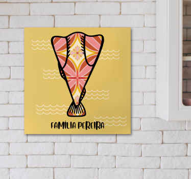 Quadro com nome Bacalhau com nome personalizado - TenStickers