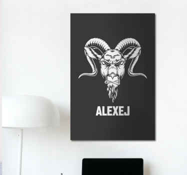 Obraz hlava kamzíka s menom - Tenstickers