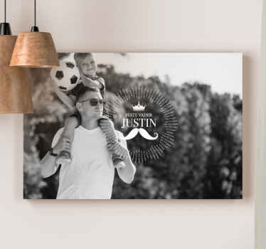 Gepersonaliseerde canvas schilderij vaderdag - TenStickers