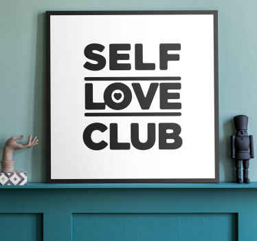 Quadro motivazionale amore e rispetto di se - TenStickers