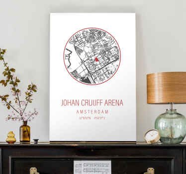 Amsterdam arena voetbal canvas schilderij - TenStickers