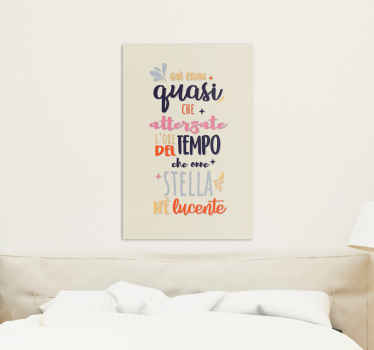 Quadro motivazionale Guido Cavalcanti frase - TenStickers