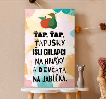 Obraz na stenu Ťap, ťap, ťapušky - Tenstickers