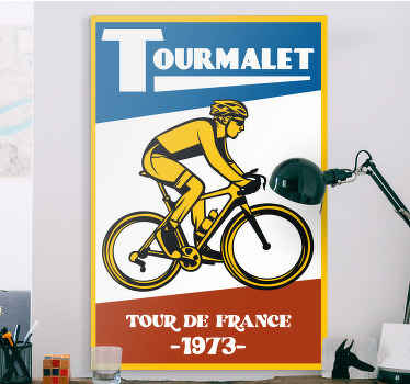 Tableau vintage Tour de France étape Tourmalet - TenStickers