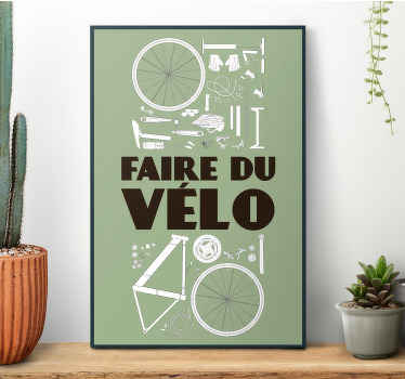 Tableau maison pièces de vélo - TenStickers