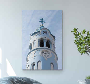 Obraz na stenu Modrý kostol - Tenstickers