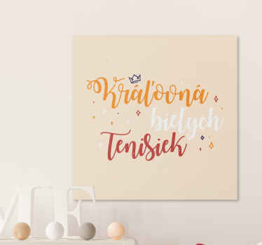 Obraz Kráľovná bielych tenisiek - Tenstickers