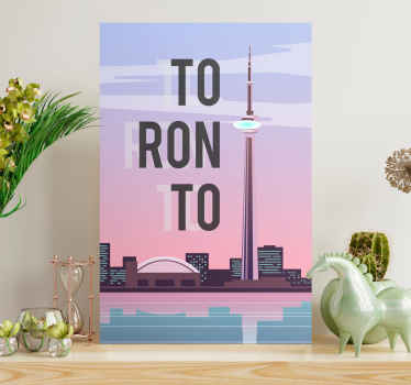 Cuadro ciudades Toronto Ilustración - TenVinilo