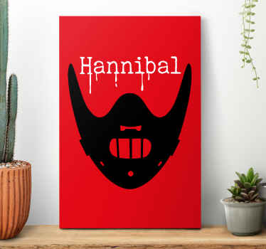 Cuadro personajes máscara Hannibal - TenVinilo