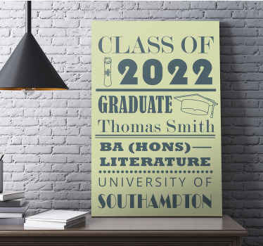 Custom Graduation personalized canvas - TenStickers