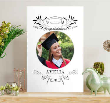 Custom Graduation Image personalised canvas - TenStickers