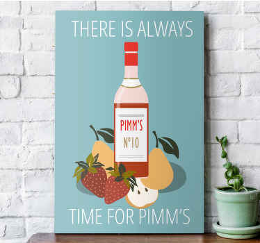 Pimm's O'clock fruit canvas - TenStickers