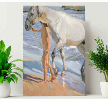 Cuadro en arte Baño de Caballo - TenVinilo