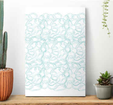 Abstract circular modern  abstract canvas - TenStickers