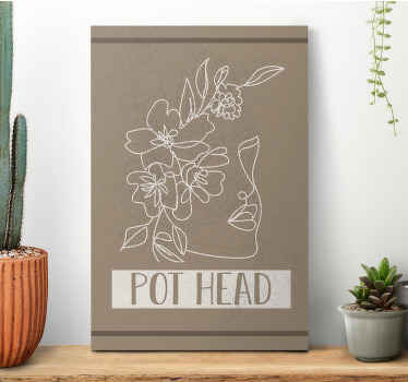 Pot Head Plant canvas prints - TenStickers