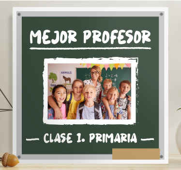 Cuadro personalizable Mejor Profesor - TenVinilo