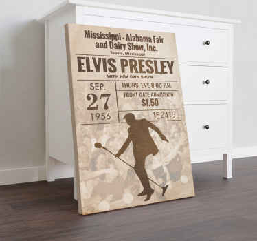 Tableau musique affiche concert rock vintage - TenStickers