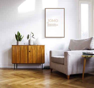 JOMO definition citat lærredsbillede - TenStickers