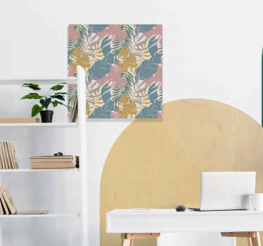 Quadro con disegno di Foglie Colorate - TenStickers