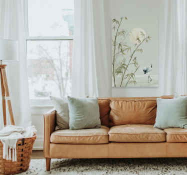 Bamboo art canvas print for living room - TenStickers