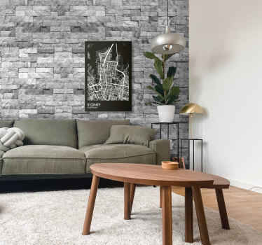 Cuadro de ciudades mapa Sydney - TenVinilo