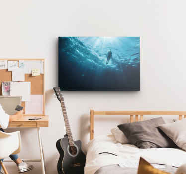 Wandbild Taucher unter Wasser - TenStickers