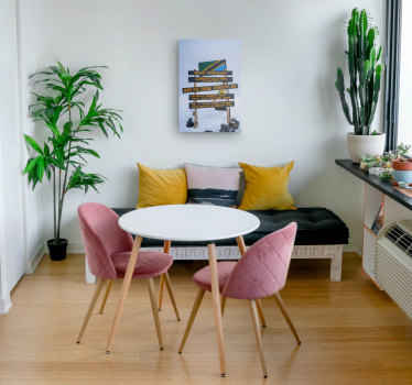 Kilimanjaro sign landscape wall canvas - TenStickers