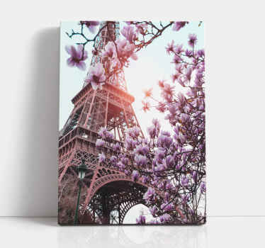Tableau photo Paris en fleurs - TenStickers