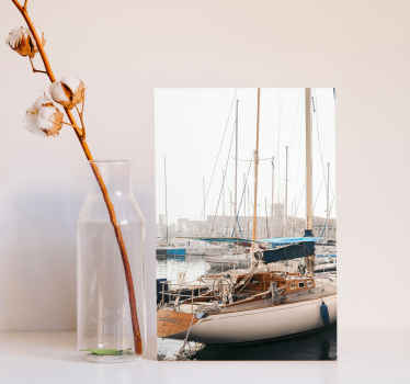 Tableau photo port marseillais - TenStickers