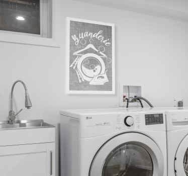 Tableau moderne buanderie - TenStickers