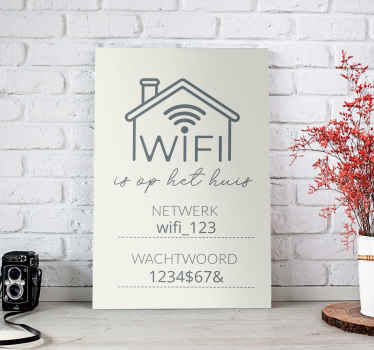 Canvas schilderij met Wifi ontwerp - TenStickers