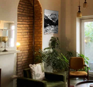 Tableau style illustration de montagnes suisses - TenStickers